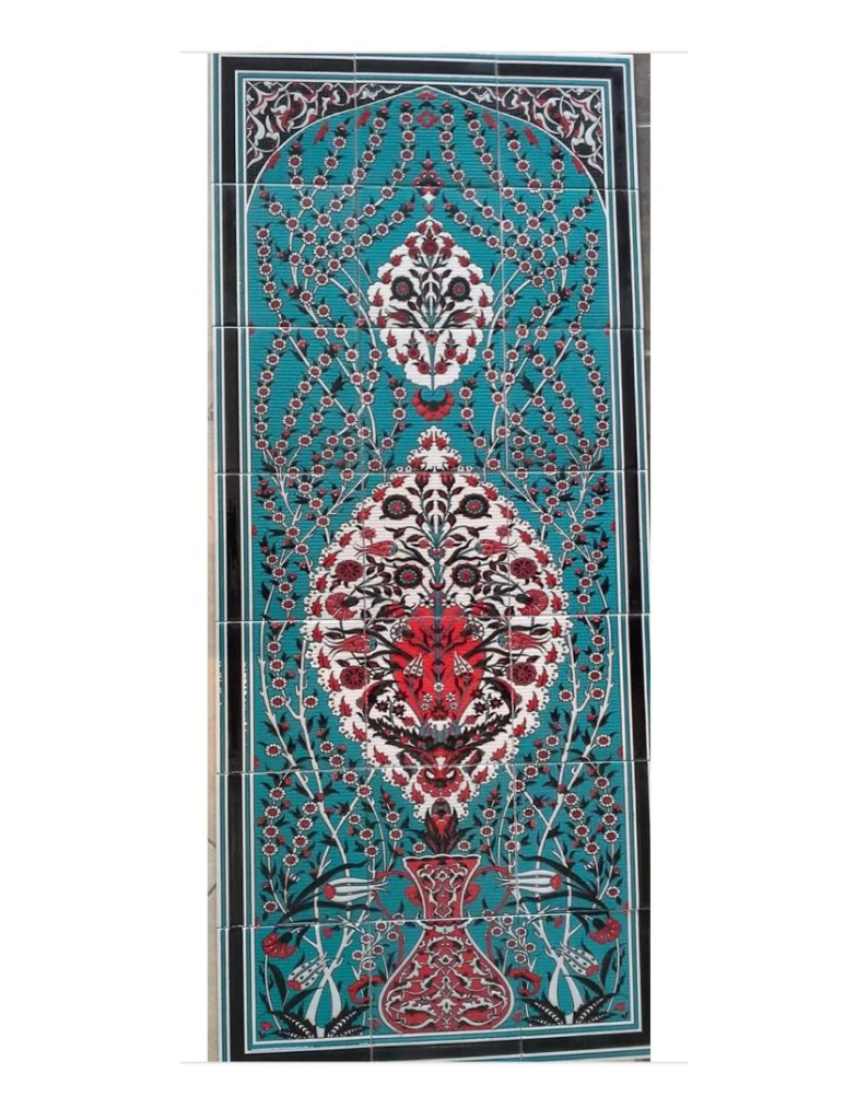 İznik Çini Panoları-43- Çini Tablo Modelleri Hayat Ağacı